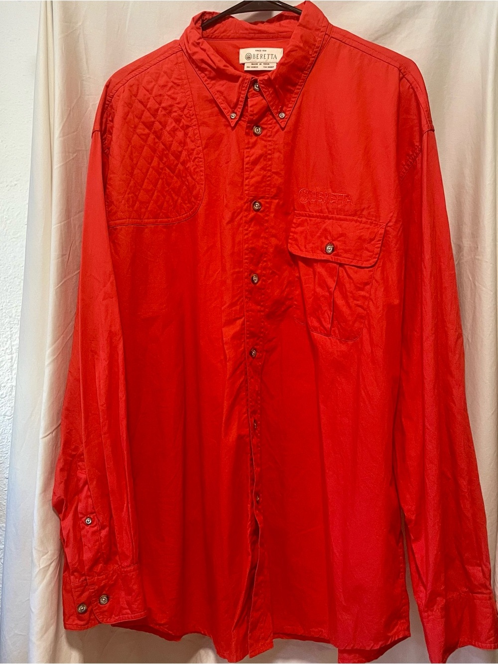 Beretta Red Button-Up Hunting Shirt